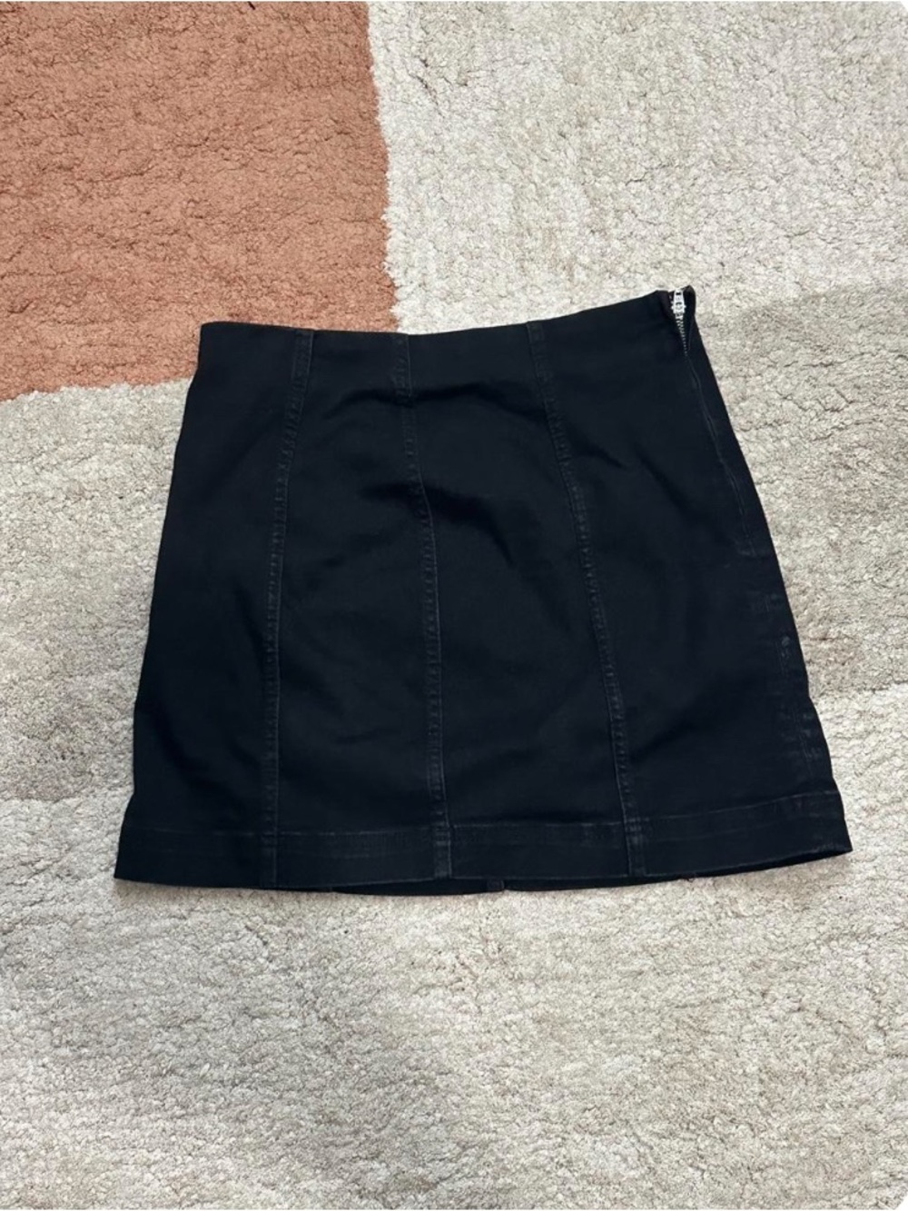 wild fable Black Mini Skirt with Panel Seams